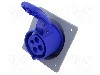Conector alimentare AC, IEC 60309, IP44, 32A, 250V AC, 4 pini, AMPHENOL - 2CMA193276R1000