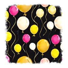 Sticker decorativ Baloane, Multicolor, 55 cm, 11704ST foto