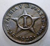 B.556 CUBA 1 UN CENTAVO 1920