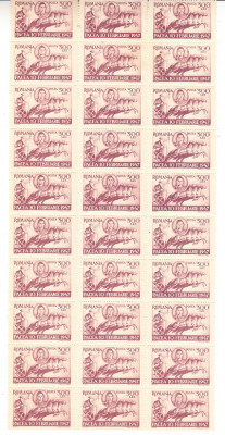 M1 NS - 1947 - Pacea - blocuri de cate treizeci de timbre foto