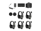 Solutie intercom stereo comp Saramonic WiTalk WT5D5xbat, 5 pers, Full-Duplex 1.9GHz, dual-ear