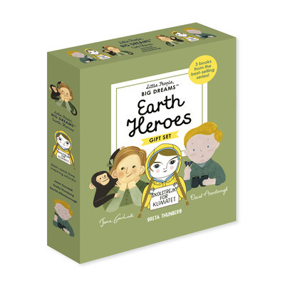 Little People, Big Dreams: Earth Heroes: 3 Books from the Best-Selling Series! Jane Goodall - Greta Thunberg - David Attenborough foto