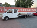 Autoplatforma platforma auto Volkswagen VW LT 46 DOKA 2.5TDI cabina dubla,punte dubla,se conduce cu B,troliu