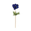 Floare decorativa artificiala, Anemona, Albastru, 40 cm, ATU-089432, Oem