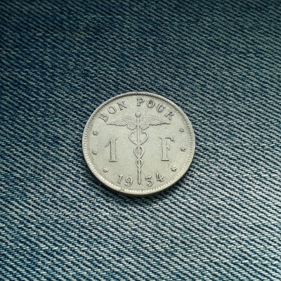 1 Franc 1934 Belgia foto