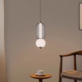 Lustra LED Suspendata LM550/2BK, 11W, Lumina 3000/4000/6000K, Negru, Inaltime Reglabila ModernLight Concept