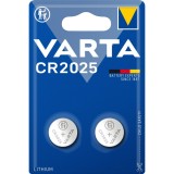Baterie Varta Electronics CR2025 6025, 3V, litiu tip buton, 2 buc