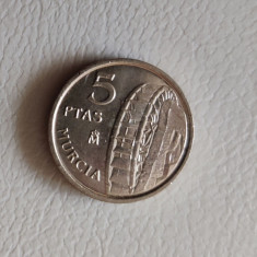 Spania - 5 Pesetas (1999) Murcia - monedă comemorativa s231