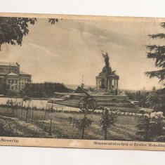 RF32 -Carte Postala- T. Severin, Monumentul Cripta al eroilor, circulata 1933