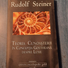 Teoria cunoasterii in conceptia goetheana despre lume Rudolf Steiner