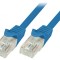 Patch Cord U/UTP Cat6 Albastru 0.25m 24AWG