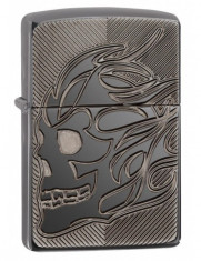 Bricheta Zippo 29230 Armor Deep Carve Skull foto