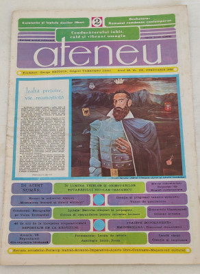 ATENEU - revistă social-culturală (februarie 1989) Nr. 2 foto