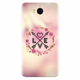 Husa silicon pentru Huawei Y6 2017, Love Arrow