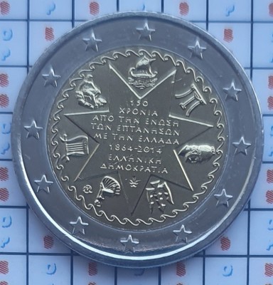 Grecia 2 euro 2014 UNC - Ionian Islands - km 269 E001 foto