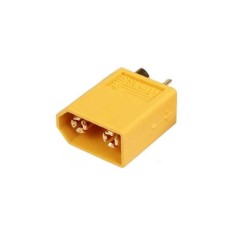 Mufa alimentare DC XT60 tata pin 2 pe cablu cu lipire 30A 500V AMASS