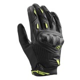 Cumpara ieftin Manusi barbati Roadster vara piele/textil Ixon model Rise Air 2 MS culoare: negru/galben - degete tactile, 3XL (13/14)
