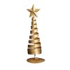 Brad de Craciun Ornament, Flippy, Decoratiune Brad micut din Metal, inaltime 20 x 6.5 x6.5 cm, Ornament de Craciun, Auriu
