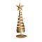 Brad de Craciun Ornament, Flippy, Decoratiune Brad micut din Metal, inaltime 20 x 6.5 x6.5 cm, Ornament de Craciun, Auriu