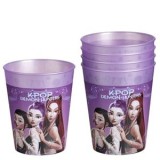 Pahare de petrecere din plastic lila model K-POP Demon Hunters, CMCLASS
