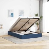 VidaXL Cadru de pat otoman fără saltea Albastru 140x190 cm țesătură 3310881