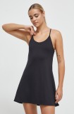 Reebok rochie sport LUX COLLECTION culoarea negru, mini, evazată
