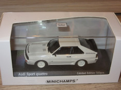 Macheta Audi sport quattro Minichamps 1:43 foto