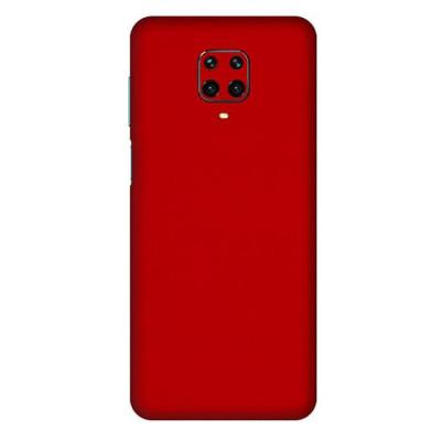 Set Folii Skin Acoperire 360 Compatibile cu Xiaomi Redmi Note 9 Pro,Redmi Note 9 Pro Max (Set 2) - ApcGsm Wraps Cardinal Red foto