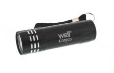 Lanterna 9xLED 30lm Negru, TORCH-COMPACTBK-WL