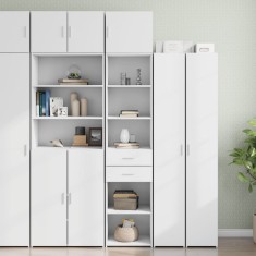 vidaXL Dulap depozitare slim alb 45x42,5x225 cm lemn prelucrat 3281294