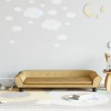 Canapea pentru copii, maro, 100x50x26 cm, catifea GartenMobel Dekor, vidaXL