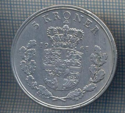 AX 1457 MONEDA- DANEMARKA - 5 KRONER -ANUL 1961-STAREA CARE SE VEDE foto