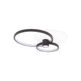 Plafoniera Horus LED 65W IP20, negru+auriu, Erste