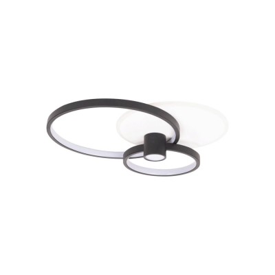 Plafoniera Horus LED 65W IP20, negru+auriu, Erste foto
