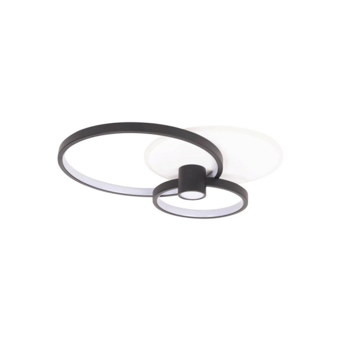 Plafoniera Horus LED 65W IP20, negru+auriu, Erste