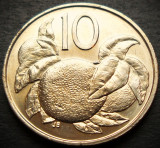 Moneda exotica 10 CENTI - INSULELE COOK, anul 1992 * cod 5092 = A.UNC, Australia si Oceania