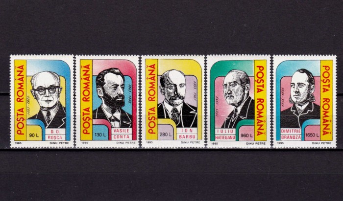 ✅ RO 1995 LP 1382 &quot;Aniversari - Comemorari - Pers.&quot; , serie ,MNH