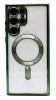 Husa Luxury tip MagSafe compatibila cu Samsung Galaxy S23, Verde inchis