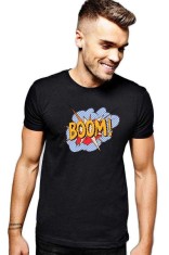 Tricou barbati negru - Boom - 2XL