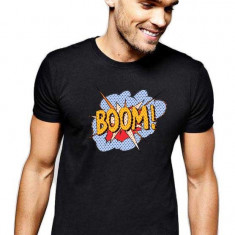 Tricou barbati negru - Boom - L