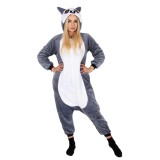 Pijama tip salopeta pentru adulti, model Lemur, marime L Household NewTrend