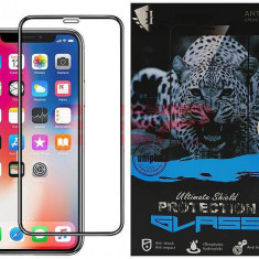 Geam protectie display sticla 6D FULL GLUE Apple iPhone 11 Pro BLACK