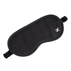Masca Somn, Model Avion, Interior Catifelat, Culoare Negru, 20x9cm