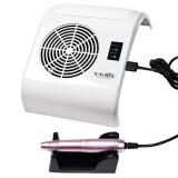Cumpara ieftin Aspirator praf unghii cu Freza Electrica Tornado Supreme 40W Rose Pink- LUXORISE , alb