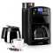 Klarstein AROMATICA APARAT DE CAFEA, CU RASNITA INCORPORATA, 10 CESTI, CANA/TERMOS, NEGRU