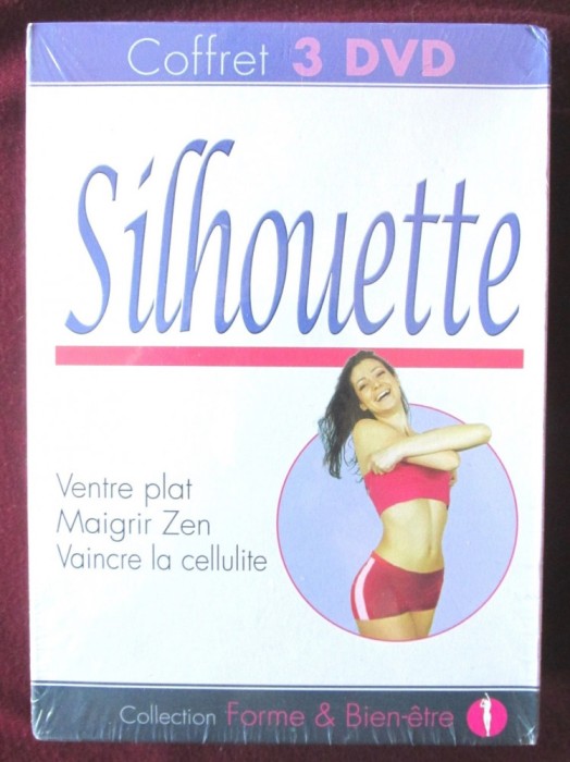 Pachet 3 DVD-uri: SILHOUETTE. Ventre plat *Maigrir Zen *Vaincre la cellulite / SILUETA. Abdomen plat * Slabit Zen * Invingerea celulitei. Nou in tipla