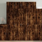 VidaXL Dulap depozitare stejar fumuriu 70x42,5x225 cm lemn prelucrat