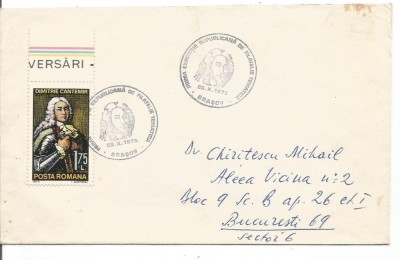 (No3) plic--PRIMA EXPOZITIE REPUBLICANADE FILATELIE TEMATICA -BRASOV-1973 foto