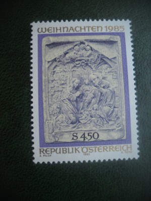 HOPCT TIMBRE MNH 697 CRACIUN 1985-1 VAL AUSTRIA foto