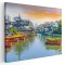 Tablou cartierul Fuzimiao in Nanjing China Tablou canvas pe panza CU RAMA 40x60 cm